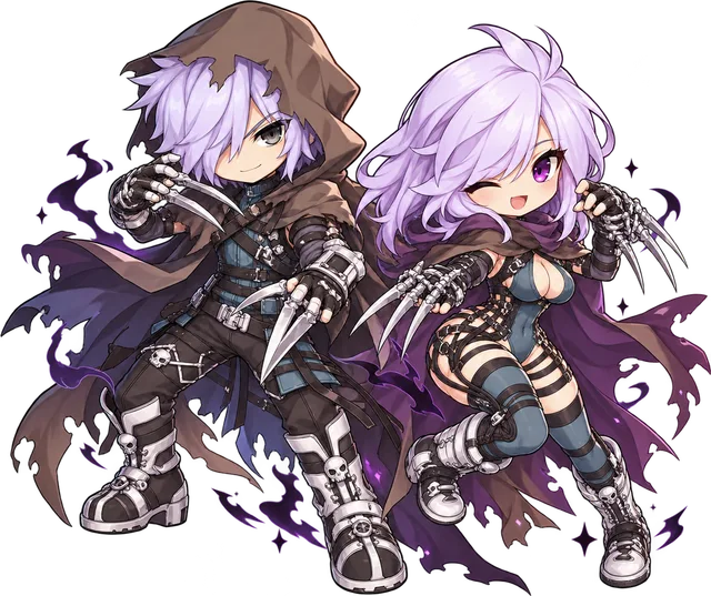 Shadow Cross chibi pair