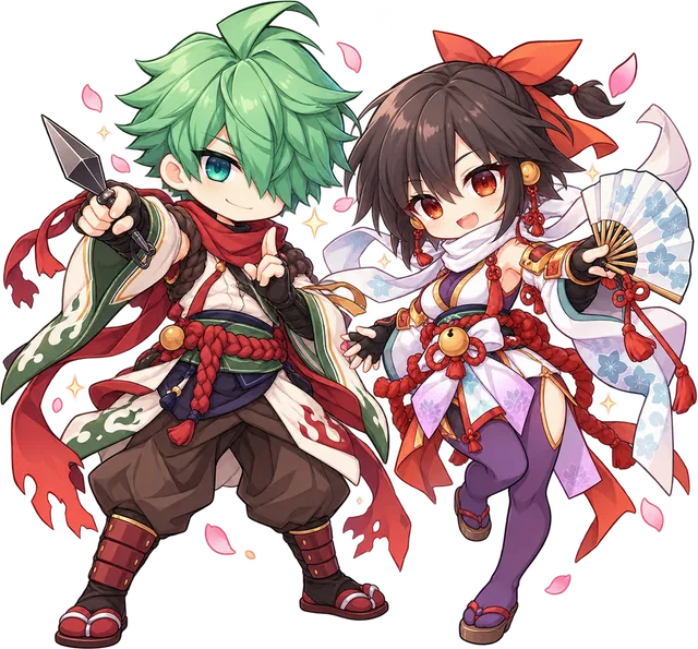 Shinkiro & Shiranui chibi pair