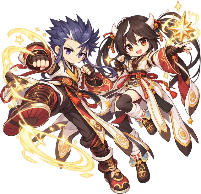 Sky Emperor chibi pair