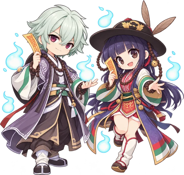 Soul Ascetic chibi pair