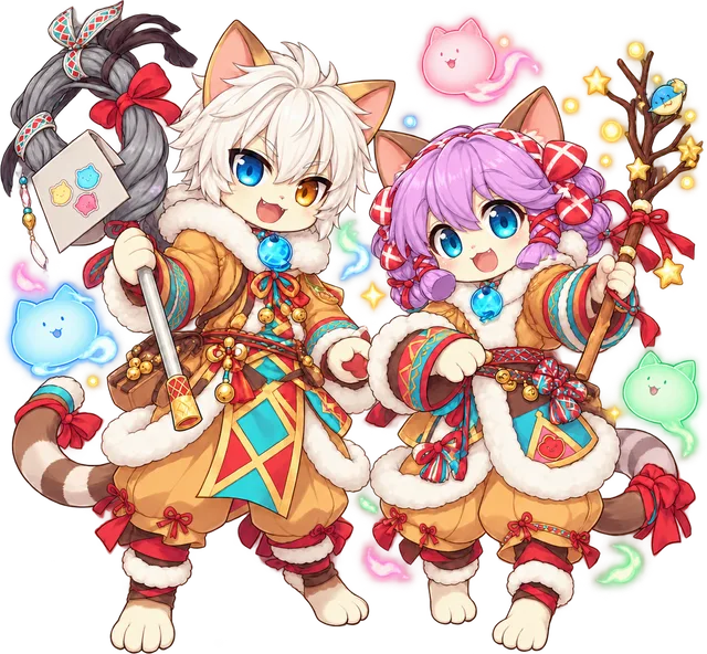 Spirit Handler chibi pair