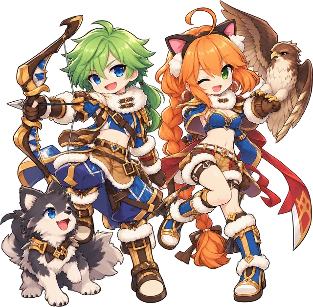 Windhawk chibi pair